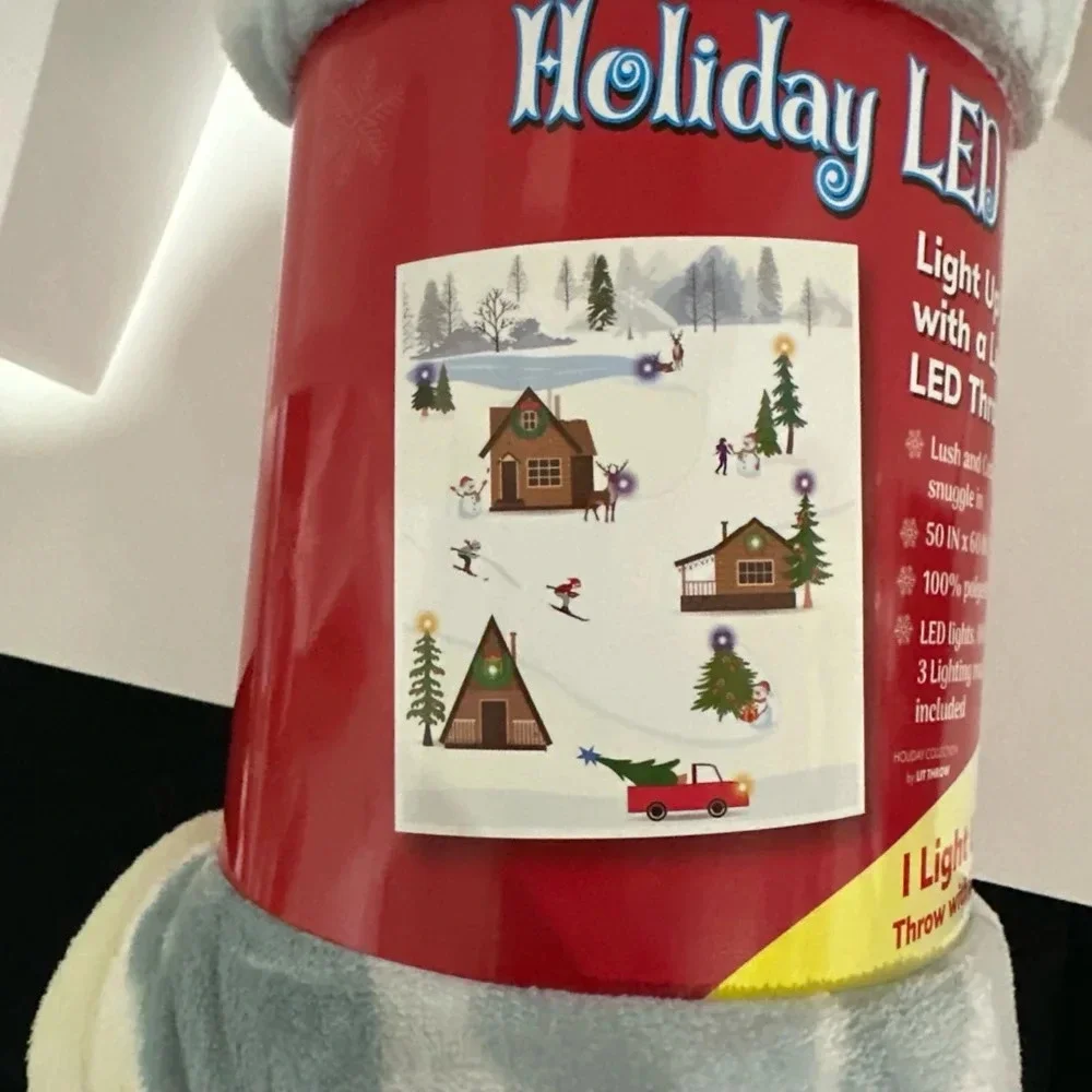 Star Elite Holiday LED Throw Blanket, 50